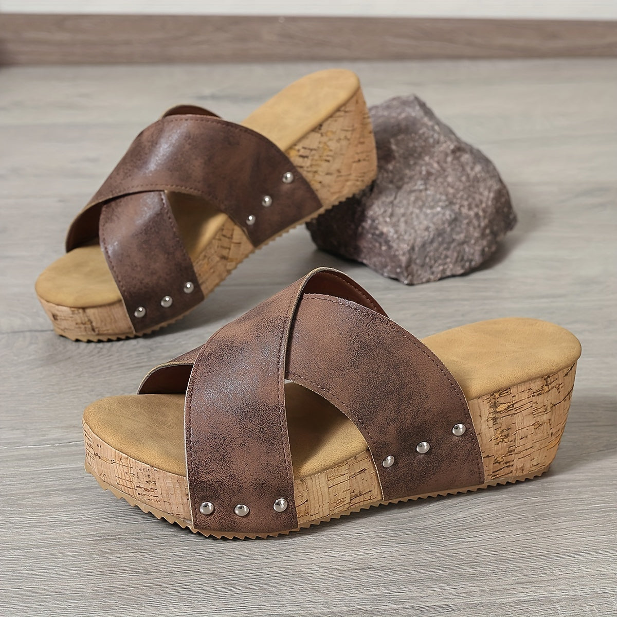 Dames Sleehak Sandalen – Casual, Comfortabel & Open Teen