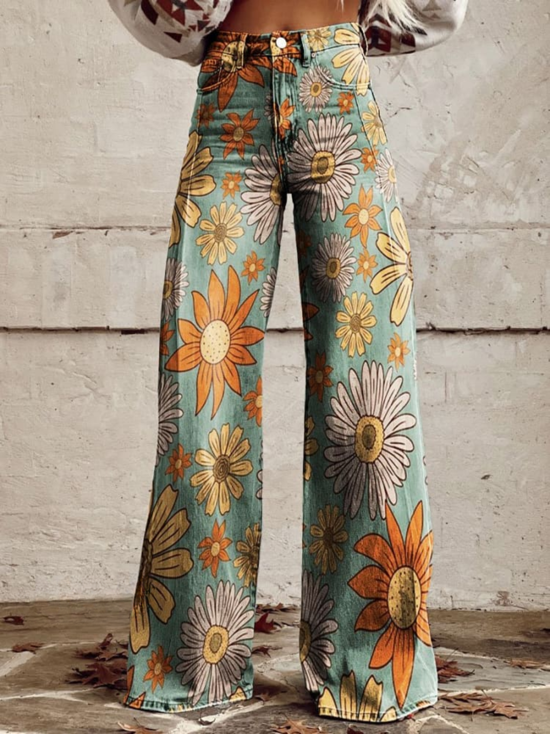 CIRILLA – WEITE VINTAGE-BLUMENHOSE