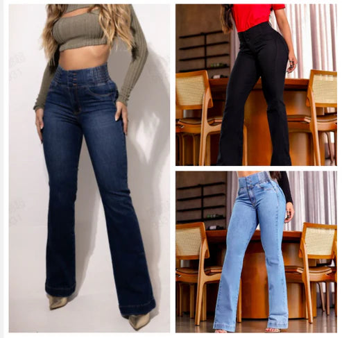 Elise | Stretch Flare Jeans mit hoher Taille