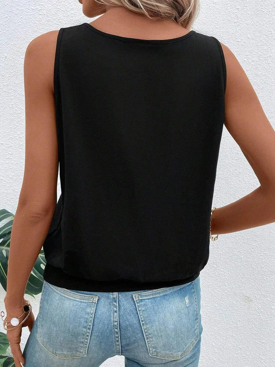 Elise ™ | Black Plain Top