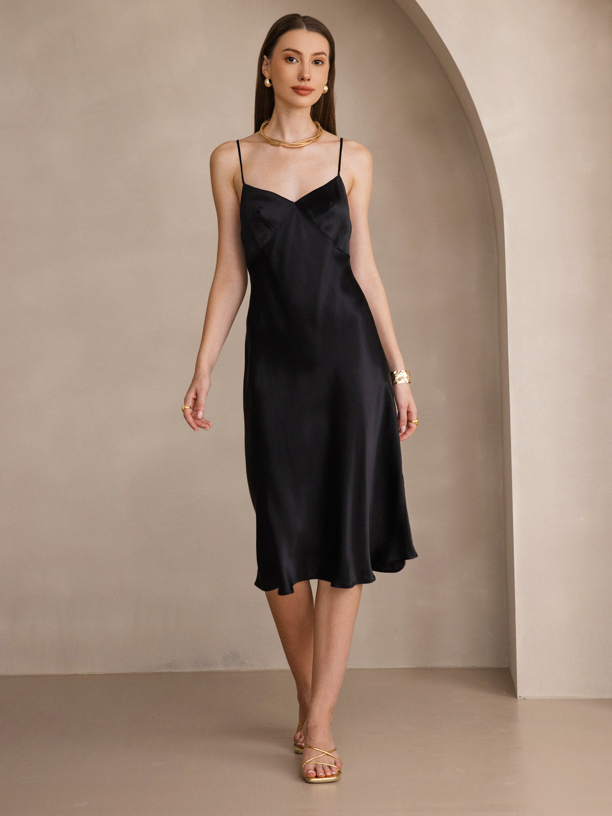 Elise ™ | Lange Slip-Kleid