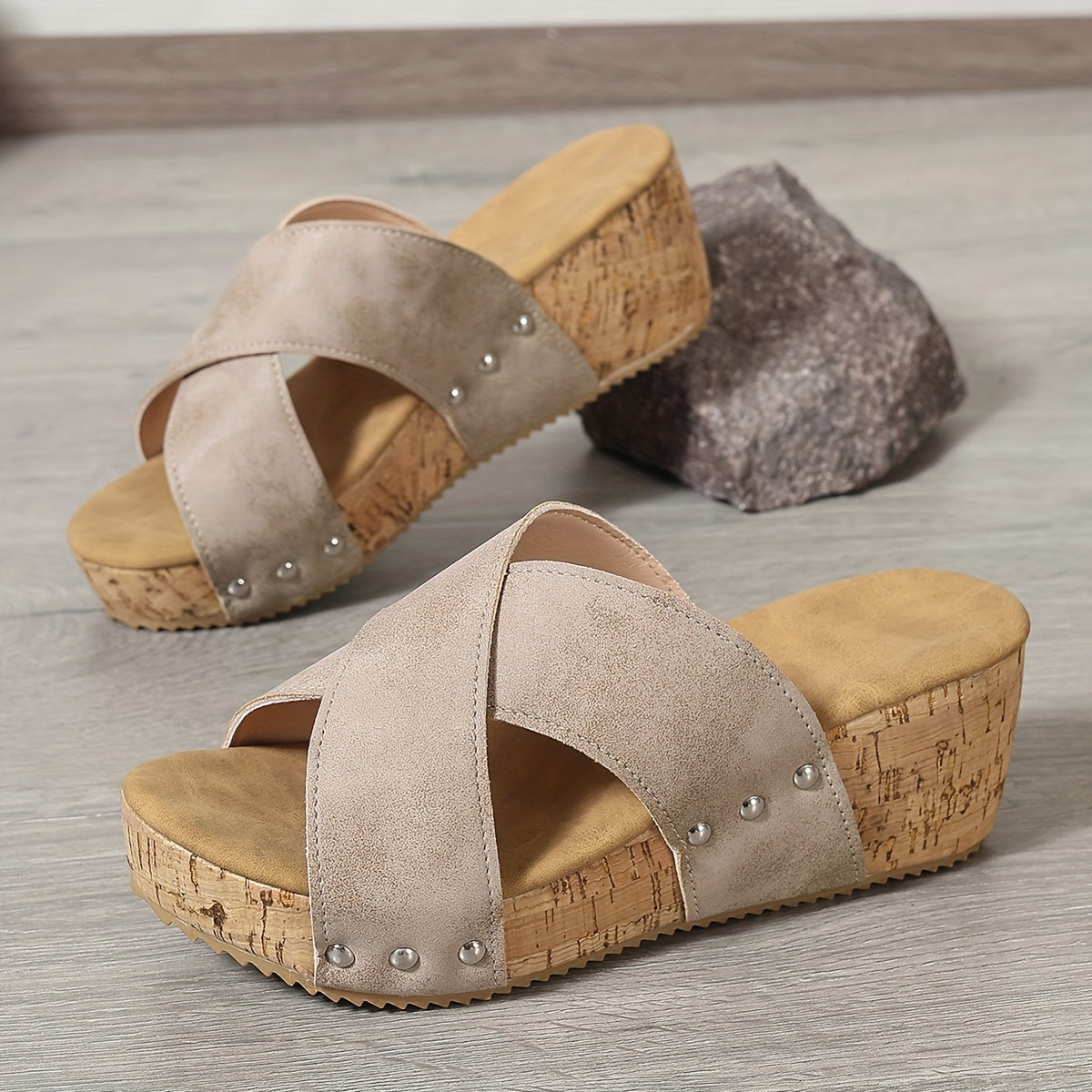 Dames Sleehak Sandalen – Casual, Comfortabel & Open Teen