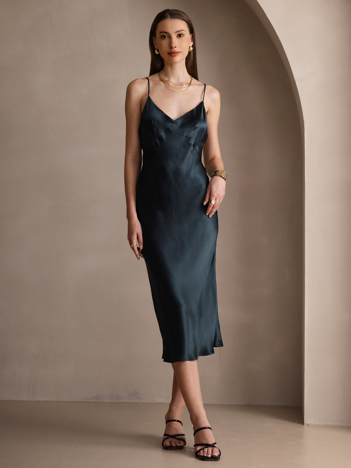 Elise ™ | Lange Slip-Kleid